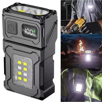 Mini LED Zaklamp USB C Magnetisch Draaibaar, Verzenden, Nieuw