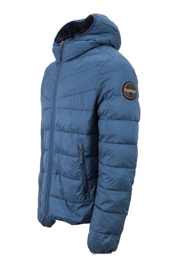 Napapijri Jas in maat L Blauw, Kleding | Heren, Verzenden, Zo goed als nieuw, Blauw, Napapijri