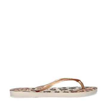 Havaianas Slim Animal slippers voor dames in het Beige, Slippers, Verzenden, Beige, Nieuw