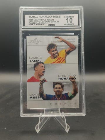 Leaf 2025 Yamal Ronaldo Messi #ELE13 - CCC 10 Graded card, Nieuw