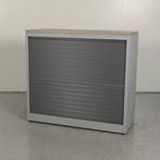 Roldeurkast Kinnarps - Aluminium - Delano Eiken topblad -, Huis en Inrichting, Kasten | Roldeurkasten en Archiefkasten, Ophalen of Verzenden