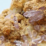 SCETTRI van ROZE AMETIST op ANKERIET, Sardinië Kristallen op