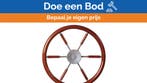 Bieden: Vetus KWL38 steering wheel with mahogany rim and sp, Watersport en Boten, Bootonderdelen, Ophalen of Verzenden, Nieuw