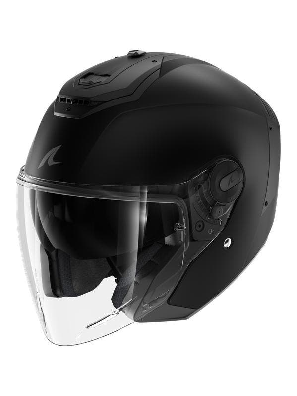 Shark RS Jet Blank - Mat Zwart, Motoren, Kleding | Motorhelmen, XL, Shark, Jethelm, Verzenden