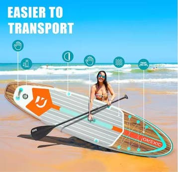 Opblaasbaar SUP board 335 cm met kajak zitje set, Verzenden, Nieuw