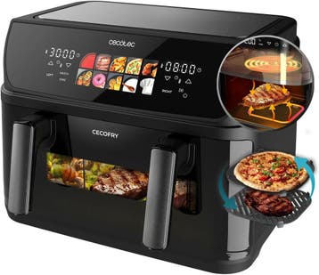 Heteluchtfriteuse 3-in-1 | Grill & Bakplaat | Laatste Stuk!, Ophalen of Verzenden, Gebruikt, Airfryer XXL, 1500 gram of meer