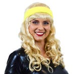 Hoofdband neon geel, Verzenden, Nieuw