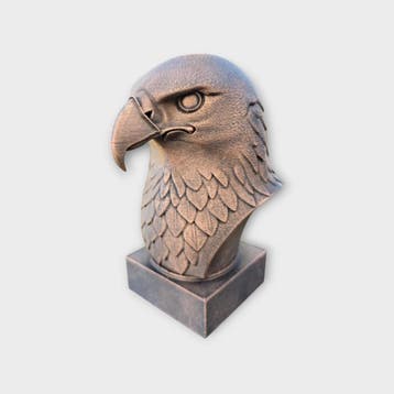 Bust of a Eagle statue - home decor lover gift him her handp, Verzenden, Nieuw