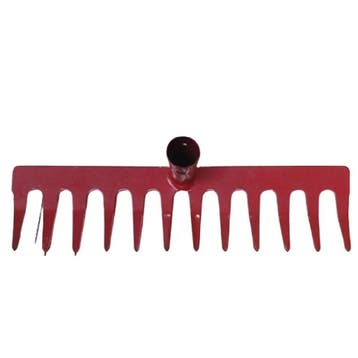 Benson Metaalhark - 12 tands - 30 cm - Rood - Efficiënt e.., Ophalen of Verzenden, Nieuw, Hark
