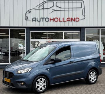 Ford Transit Courier 1.5 TDCI 55KW 75PK EURO 6 AIRCO/ NAVIGA, Gebruikt, Euro 6, Blauw, Dealer onderhouden