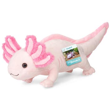 Axolotl knuffel - pluche - roze - 36 cm - Hermann Teddy, Verzenden, Nieuw