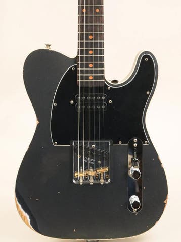 Fender Telecaster Custom Shop Charcoal Frost Metallic Relic, Ophalen of Verzenden, Zo goed als nieuw, Solid body, Fender