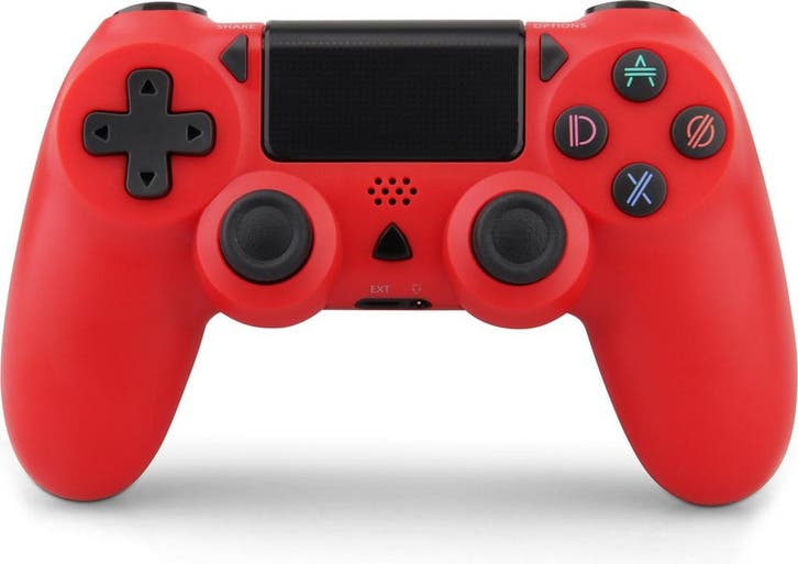 Draadloze Controller - Geschikt voor PS4 - Rood, Spelcomputers en Games, Spelcomputers | Overige Accessoires, Verzenden