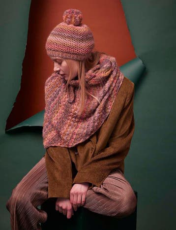Breipatroon Muts Ophelia met pompon van Lang Yarns Aurora, Ophalen of Verzenden, Nieuw