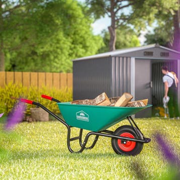 Kruiwagen Groen 100L max 250kg (Tuingereedschap, Tuinieren), Verzenden, Nieuw
