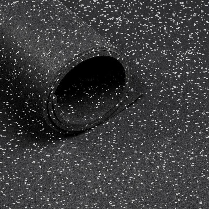 Sportvloer - Rol van 12,5 m2 - Dikte 8 mm - Zwart / Grijs, Sport en Fitness, Overige Sport en Fitness, Verzenden