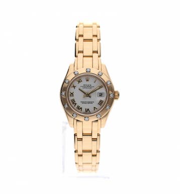 Rolex Pearlmaster Lady-Datejust 29mm 18ct. 80318; Gouden..., Overige merken, Overige materialen, Ophalen of Verzenden, Zo goed als nieuw