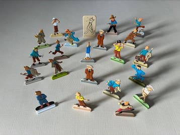 Tintin - Set van 22 platte Corner-figuren - 2010, Nieuw