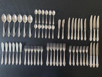 Lutz & Weiß - Bestekset (56) - .800 zilver, Antiek en Kunst