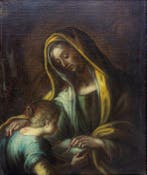Simone Cantarini (1612–1648), Kring van - L’educazione della, Antiek en Kunst