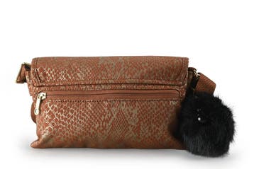 Kipling Clutch Bruin, Verzenden, Zo goed als nieuw, Bruin