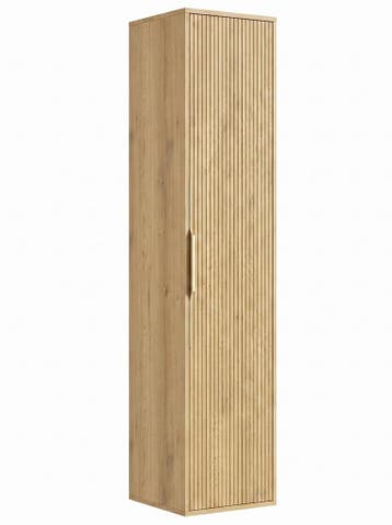 Badkamerkast Rimini 38 x 33  x 170 cm - Eiken, Verzenden, Nieuw, (Half)hoge kast
