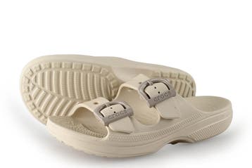 Crocs Sandalen in maat 41½ Beige, Verzenden, Beige, Sandalen of Muiltjes, Zo goed als nieuw