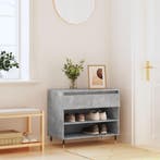 vidaXL Schoenenkast 70x36x60 cm bewerkt hout betongrijs, Verzenden, Nieuw