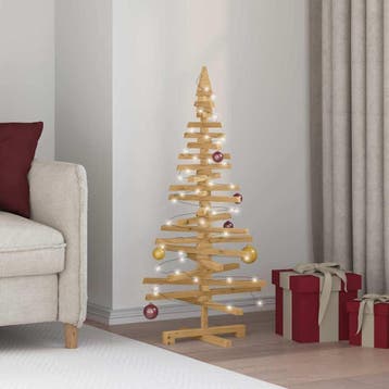 vidaXL Houten kerstboom KOTKA Massief grenenhout, Verzenden, Nieuw