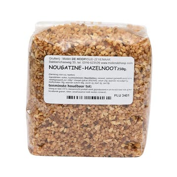 Molen de Hoop Nougatine hazelnoot 250gr, Verzenden, Nieuw