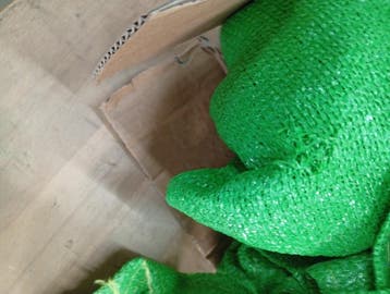 Schaduwdoek HDPE 3x4x4m lichtgroen - Retourdeal, Ophalen of Verzenden, Nieuw
