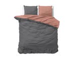 Sleeptime Elegance Double Face Dekbedovertrek Antraciet/Roze, Huis en Inrichting, Nieuw