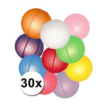 Pakket met gekleurde lampionnen - Lampionnen, Verzenden, Nieuw