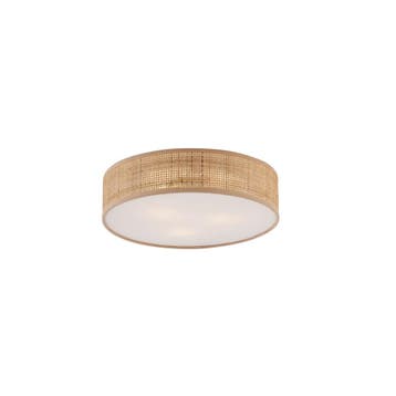 Oosterse plafondlamp rotan 38cm  - Trammy, Huis en Inrichting, Verzenden, Nieuw, Oosters