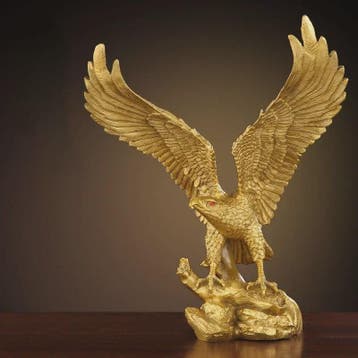 Vintage Koperen Adelaar Ornament met Spreide Vleugels - Luxe, Verzenden, Nieuw