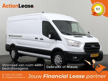 Ford Transit Bestelbus L3 H2 2020 Diesel Handgeschakeld, Auto's, Ford, Zwart, Wit, Nieuw, Transit
