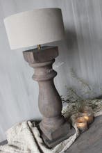 LUKSA baluster lampvoet Antique Brown Ruby, Ophalen of Verzenden, Nieuw
