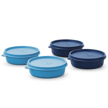Tupperware Lage Bakjes 140 ml, Ophalen of Verzenden, Nieuw, Blauw