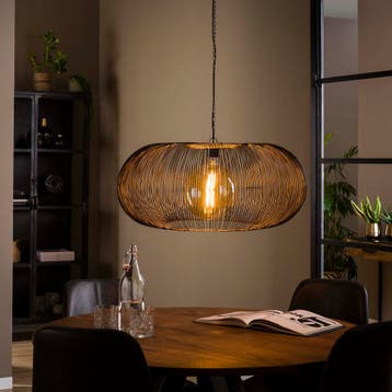 Sifra Hanglamp - 1-lichts Zwart Nikkel, Ophalen of Verzenden, Nieuw