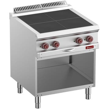 Diamond elektrisch fornuis 4 verlaagde platen, op open kast., Verzenden, Nieuw in verpakking
