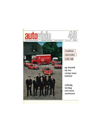 1966 AUTOVISIE MAGAZINE 40 NEDERLANDS, Nieuw, Author