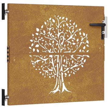 Tuinhek Metaal 85cm | Lasergesneden | Laatste Stuk!, Tuin en Terras, Tuinhekken en Hekwerk, Gebruikt, Ophalen of Verzenden, Tuinhek