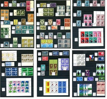 Nederland 1956/1974 - Collectie plaatfouten, Postzegels en Munten, Postzegels | Nederland, Gestempeld