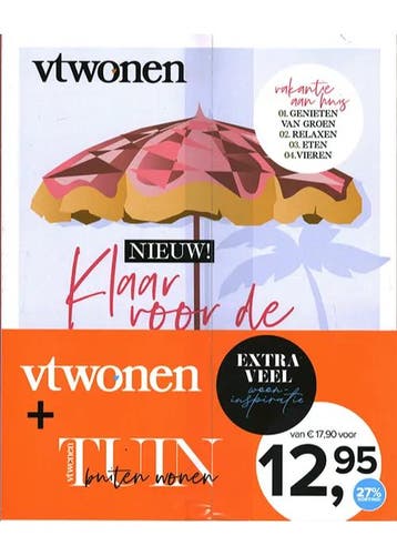 Pakket vtwonen + vtwonen Tuin buiten wonen - 05 2025, Boeken, Verzenden, Nieuw, Sport en Vrije tijd