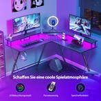 Gaming bureau - Gaming desk - Hoekbureau - 127x127 cm - Zwar, Verzenden, Zo goed als nieuw