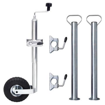 vidaXL Neuswiel met 2 staanders en 3 spanklemmen 48 mm, Verzenden, Nieuw