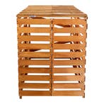 1x Containerombouw | Kliko ombouw | Containerberging | Bruin, Verzenden