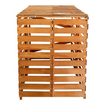 1x Containerombouw | Kliko ombouw | Containerberging | Bruin, Verzenden