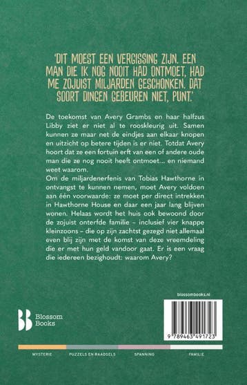 De erfenis / Het Hawthorne-mysterie / 1 9789463491723, Boeken, Verzenden, Zo goed als nieuw, Jennifer Lynn Barnes