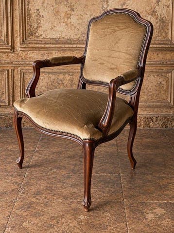 Fauteuil - Hout, Textiel - Fauteuil Lodewijk XV